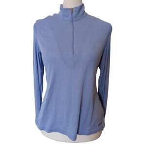 Patagonia Capilene Light Blue Baselayer Long Sleeve Quarter Zip Pullover XS